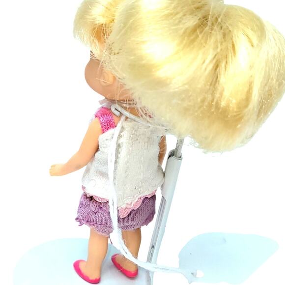 4" Vintage 1988 Kenner Wish World Kids Trisha Doll from Dream Queen Mirror - Picture 6 of 8